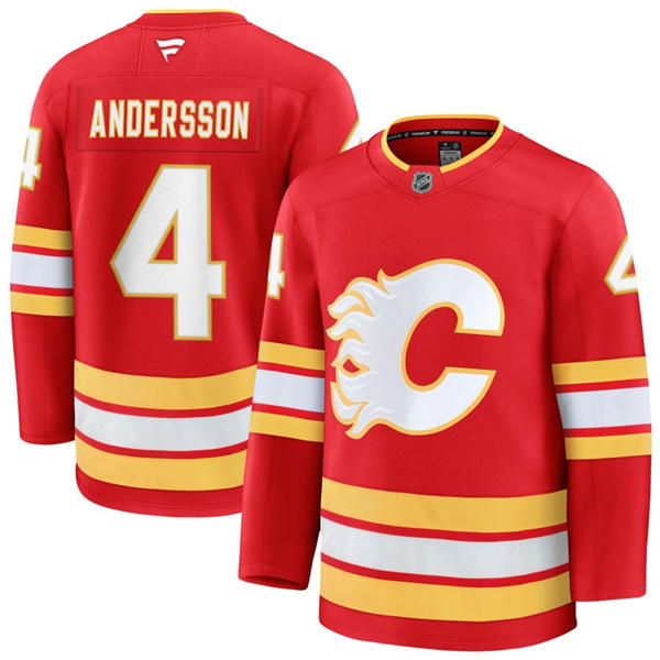Men's Calgary Flames #4 Rasmus Andersson Fanatics Red Home Player Jersey